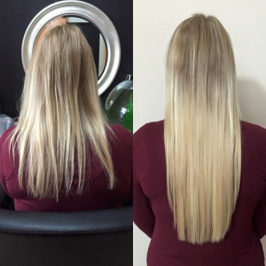 Woman with long hair