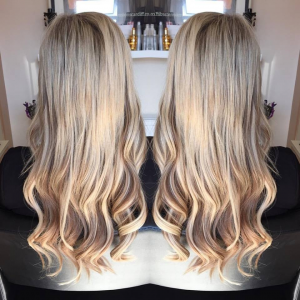 Woman with long hair