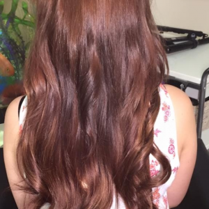 Woman with long hair