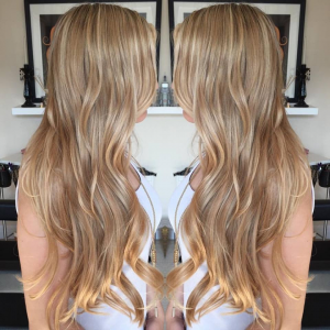 Woman with long hair