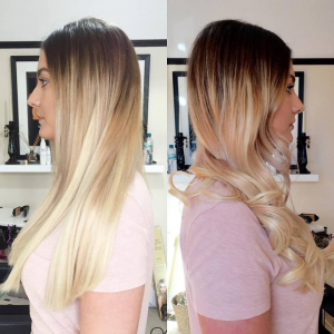 Woman with long hair